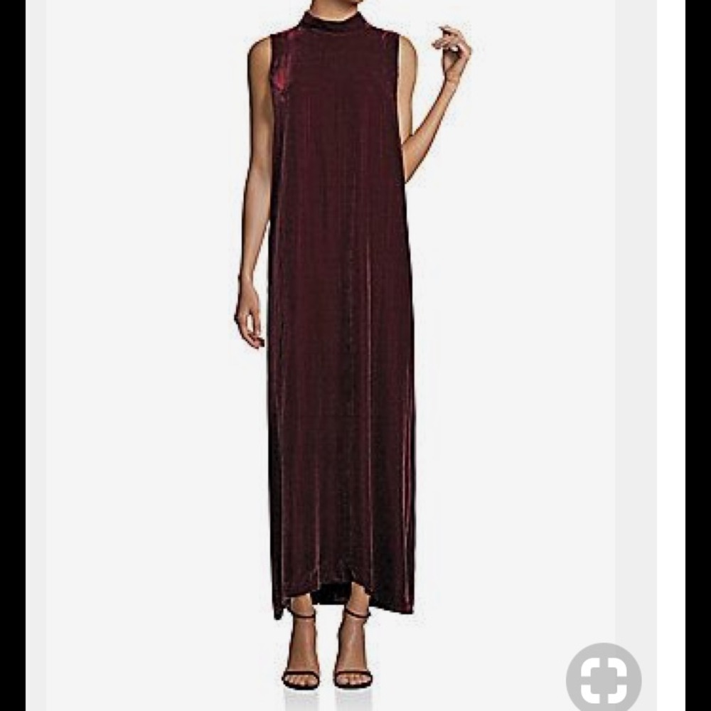 NWT  Lafayette 148 Cranberry, velvet maxi dress